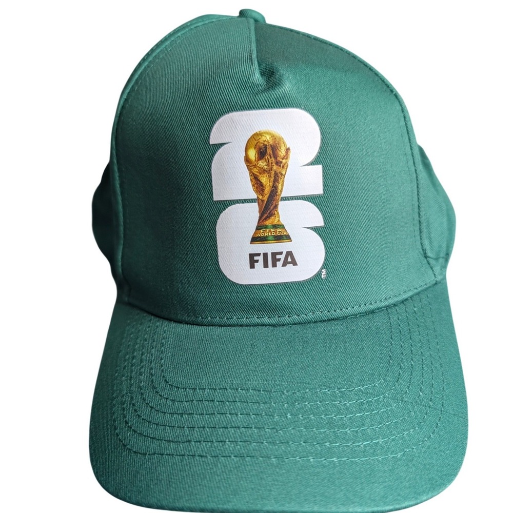 FIFA World Cup 2026 Official Licensed Green Adjustable Hat Cap Soccer NWT